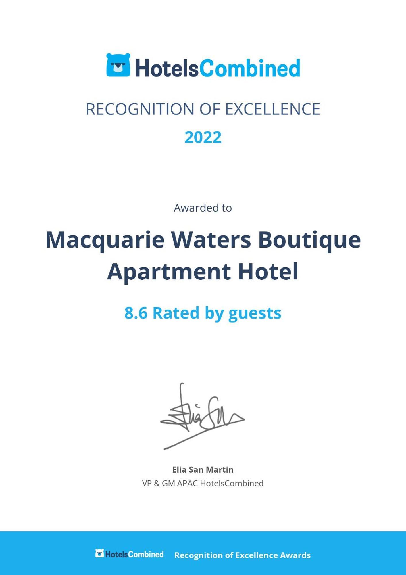 Macquarie Waters Boutique Aparthotel